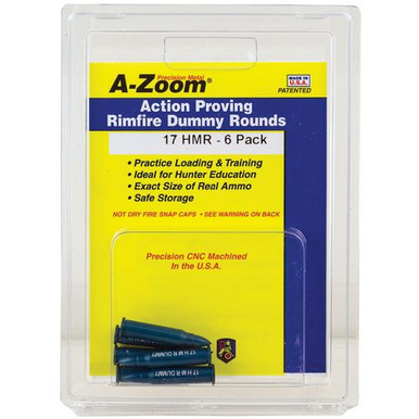 A-Zoom 12202 Rimfire Training Rounds  17 HMR 6 Pkg.
