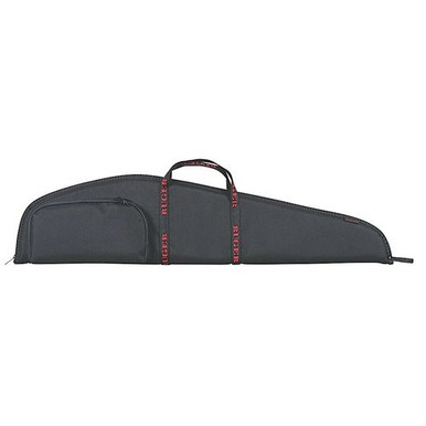 Ruger 27140 Rifle Case  40" Black Endura with Red Ruger Logo, Accessory Pocket & Foam Padding