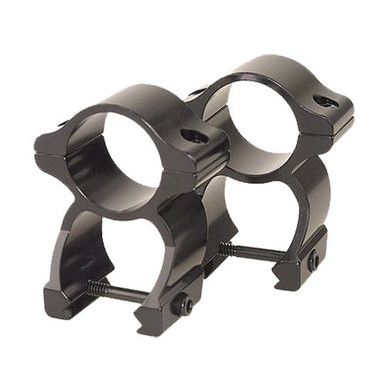 Leupold 57395 Rifleman Scope Ring Set Weaver High See-Thru 1" Black Gloss Aluminum
