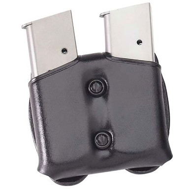 Galco CDM22B CDM  Double Mag Case 9mm Luger Taurus PT140 1.5" - 1.75" Belt Black Leather
