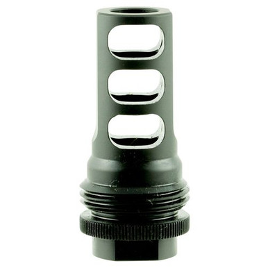 SilencerCo AC1557 ASR 458 Caliber Muzzle Brake 5/8"-32 tpi Black Steel