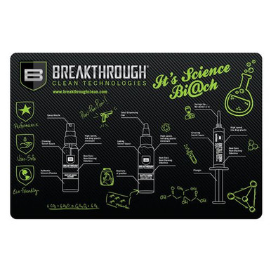 Breakthrough Clean BTRGMP Cleaning Mat Pistol Polyester Top w/Neoprene Rubber Backing 11" x 17"