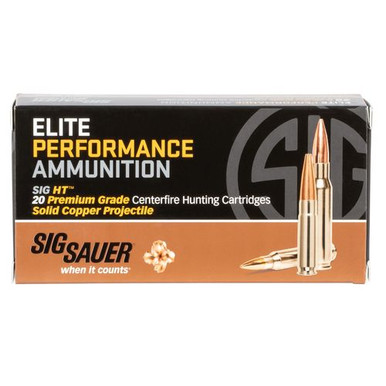 Sig Sauer E308H120 Elite Copper Hunting  308 Win 150 gr Jacketed Hollow Point (JHP) 20 Bx