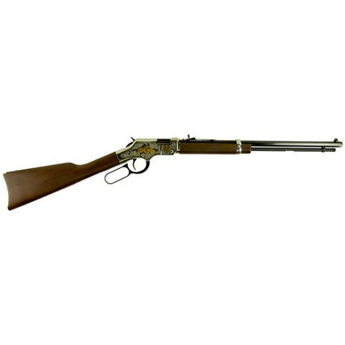 Henry H004SAT Golden Boy 2nd Amendment Tribute 22 Short,Long,LR 16 LR/21 Short 20" Nickel Plated American Walnut Right Hand