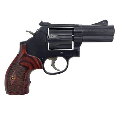 Smith & Wesson 170170 Performance Center 586 L-Comp 357 Mag 7rd 3" Blued Blued Carbon Steel Slide Checkered Altamont Rosewood Grip