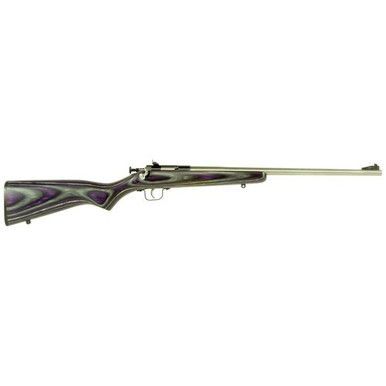 Crickett KSA2228 Crickett  22 LR 1rd 16.12" Blued Receiver Stainless Barrel Purple Laminate Right Hand (Youth)