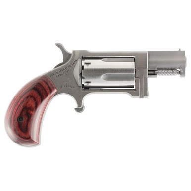 North American Arms SW Sidewinder  22 Mag 5rd 1.50" Stainless Steel Rosewood Birdshead Grip