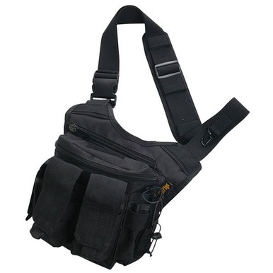 US PeaceKeeper P20307 Rapid Deployment Pack  Shoulder Sling 600D Polyester Black 12" L x 10" H x 3" D