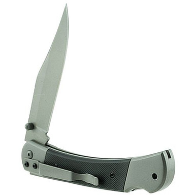 Ka-Bar 3189 Hunter  3.88" Folding Clip Point Plain 5Cr15 Stainless Steel Blade G10 Black Handle