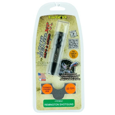 Carlson's Choke Tubes 70125 Long Beard Turkey  Rem Choke 20 Gauge Turkey 17-4 Stainless Steel Blued (Ported)