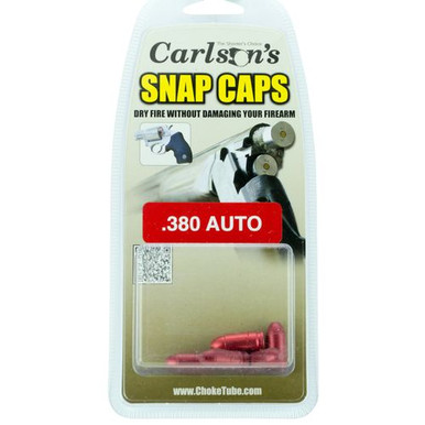 Carlson's Choke Tubes Snap Cap Pistol 380 ACP Aluminum - 5 Pack - 00063