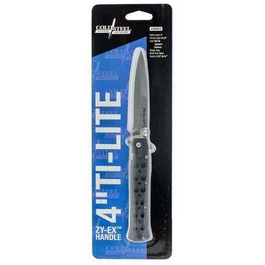 Cold Steel 26SP Ti-Lite  4" Folding Spear Point Plain AUS 8A Steel Blade/ FRN Black Handle
