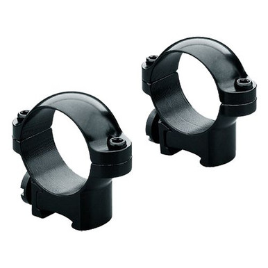 Leupold 49947 Ringmounts Rimfire Scope Ring Set Dovetail Medium 1" Black Gloss Steel