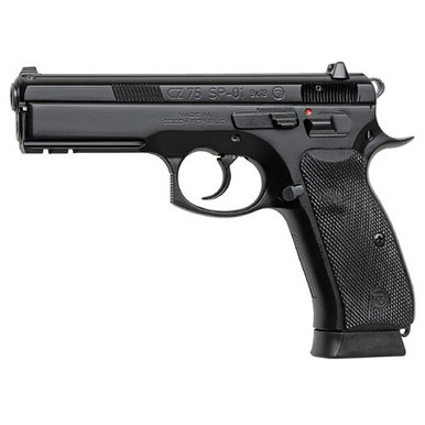 CZ-USA 01152 CZ 75 SP-01 *CA Compliant 9mm Luger 4.60" 10+1 Black Black Steel Slide Black Rubber Grip