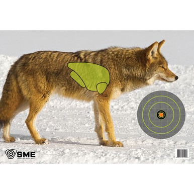 SME SMETRGCOYOTE Vital Point  Hanging Paper Target 24" x 16.5" Coyote 3 Pack