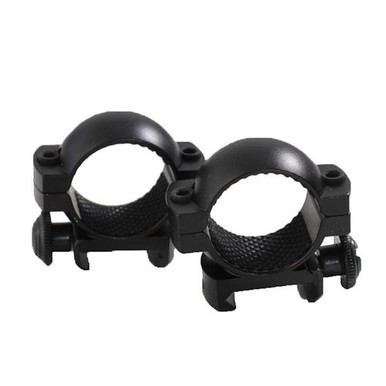 Traditions A791DS Scope Ring Set  Weaver 1" Matte Black Aluminum