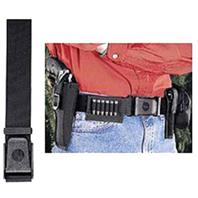 Uncle Mike's 88001 Sidekick Holster Belt made of Nylon with Black Finish & 2" Width for 50" Waist