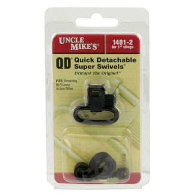 Uncle Mike's 14812 Super Swivel  Black 1" Quick Detach Rifle Lever Browning BLR Steel