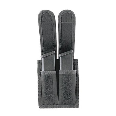 Uncle Mike's 88291 Universal Double Mag Case Black Kodra Nylon Belt Loop Belts 2.25" Wide