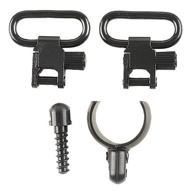 Uncle Mike's 15912 Magnum Band Swivel Set Black 1" Quick Detach Shotgun Autoloader 12 Gauge Steel