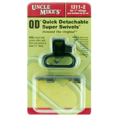 Uncle Mike's 13113 Super Swivel  Black 1.25" Quick Detach Rifle Steel