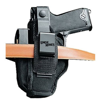 Uncle Mike's 70360 Sidekick  Belt Up to 2.25" Small Frame 5/6 Rd Revolver Nylon Black