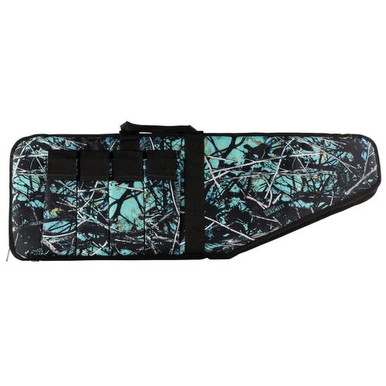 Bulldog SRN1038 Extreme Tactical Rifle Case made of Water-Resistant Nylon with Muddy Girl Serenity Camo, Black Trim, Tricot Lining, 4 External Velcro Mag Pouches & Soft Padding 38" L