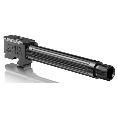 CMC Triggers 75511 Match Precision  9mm Luger 4.48" Black DLC Finish 416R Stainless Steel Material with Fluting & Threading for Glock 17 Gen3-4