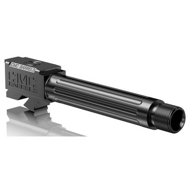 CMC Triggers 75521 Match Precision  9mm Luger 4.01" Black DLC Finish 416R Stainless Steel Material with Fluting & Threading for Glock 19 Gen3-4