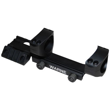 Warne RAMP1 R.A.M.P. Base/Ring Combo Black Anodized 1" Tube AR-Platform