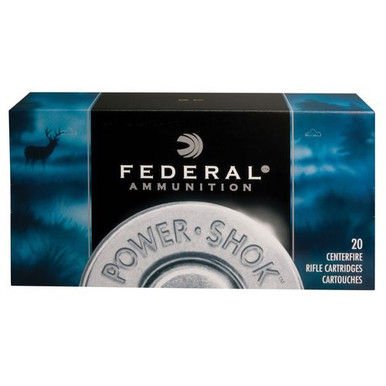 Federal 2506BS Power-Shok  25-06 Rem 117 gr Jacketed Soft Point (JSP) 20 Bx/ 10 Cs