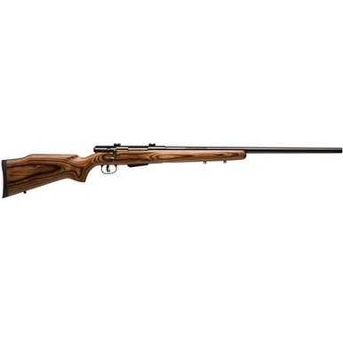 Savage Arms 19140 25 Lightweight Varminter 22 Hornet 4+1 Cap 24" Matte Black Rec/Barrel Natural Brown Laminate Stock Right Hand (Full Size)