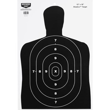 Birchwood Casey 37202 EZE-Scorer BC-27 Silhouette Hanging Paper Target 12" x 18" 10 Per Pack