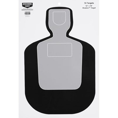 Birchwood Casey 37007 EZE-Scorer BC-19 Silhouette Hanging Paper Target 12" x 18" 100 Per Pack