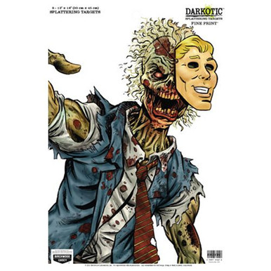 Birchwood Casey 35645 Darkotic  Zombie Lawyer Hanging Paper Target 12" x 18" 8 Per Pack