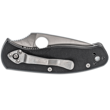 Spyderco C136GP Persistence  2.75" Folding Drop Point Plain 8Cr13MoV SS Blade/ G10 Black Handle