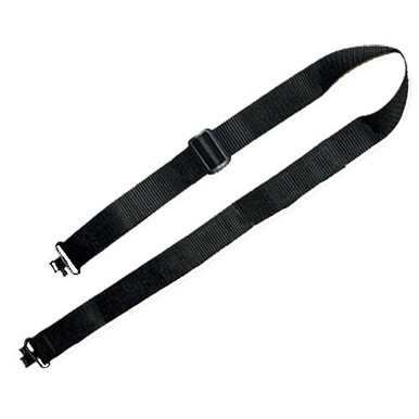 Grovtec US Inc GTSL50 Mountaineer Sling with Swivels 1.25" W x 30"-42" L Adjustable Black Nylon for Rifle/Shotgun