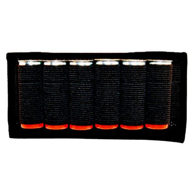 Grovtec US Inc GTAC87 Belt Slide  Shotgun 6 Rounds Black Nylon w/Elastic Loops 2.25"