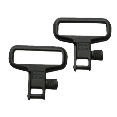 Grovtec US Inc GTSW05 Mil-Force Swivel  Set Rifle 1.25" Black Zinc Phosphate Steel