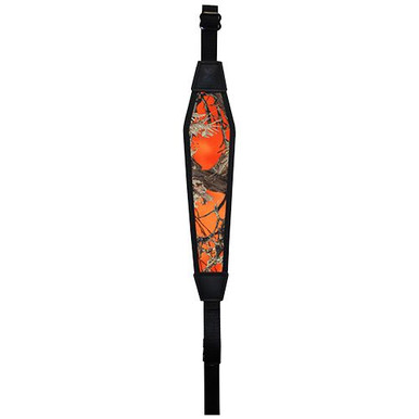 Grovtec US Inc GTSL32 Padded Sling  with 1" Swivels 1" W x 48" L Adjustable TrueTimber Blaze Orange Nylon for Rifle/Shotgun