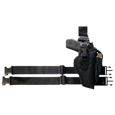 Bulldog WTAC8R Tactical Leg Black Knit Fits Large Semi-Auto Fits 3.50-5" Barrel Right Hand