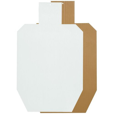 Birchwood Casey 38459 Sharpshooter Practice Target 18" x 29.9" Silhouette Plastic Brown/White