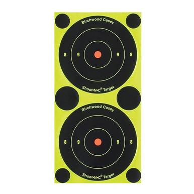 Birchwood Casey 34375 Shoot-N-C  Self-Adhesive Paper Bullseye Black/Yellow 240 Targets