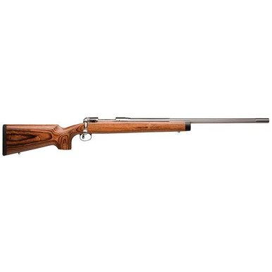 Savage Arms 01270 12 BVSS 22-250 Rem 4+1 Cap 26" Matte Stainless Rec/Barrel Natural Brown Laminate Stock Right Hand (Full Size)