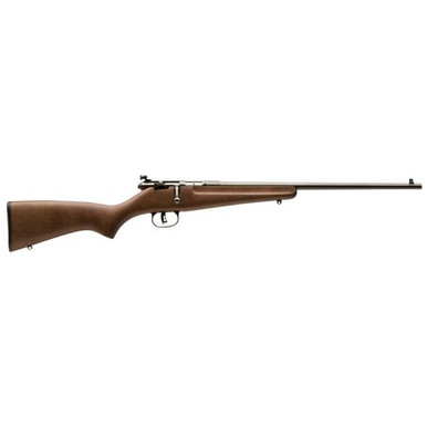 Savage Arms 13815 Rascal  22 LR 1rd Cap 16.10" Blued Rec/Barrel Satin Hardwood Stock Right Hand (Youth)