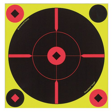 Birchwood Casey 34850 Shoot-N-C Bull's-Eye BMW Self-Adhesive Paper Bullseye Black/Yellow 50 Per Pkg