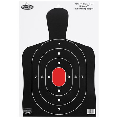 Birchwood Casey 35707 Dirty Bird BC-27 Silhouette Hanging Tagboard Target 12" x 18" 8 Per Pack