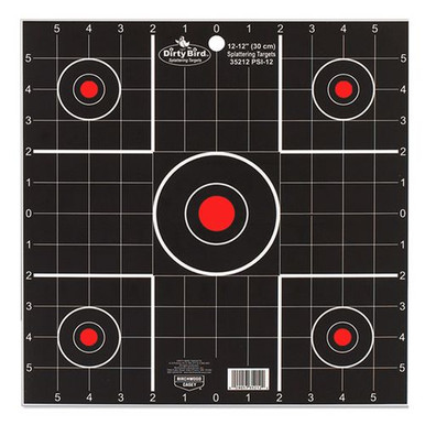 Birchwood Casey 35212 Dirty Bird Sight-In Bullseye Hanging Tagboard Target 12" 12 Per Pack