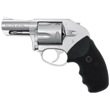 Charter Arms 74410 Bulldog On Duty 44 S&W Spl 5rd 2.50" Overall Stainless Steel with Black Rubber Grip
