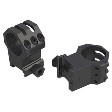 Weaver Mounts 99691 Scope Ring Set Six Hole Tactical Picatinny/Weaver XX-High 1" Black Anodized Aluminum